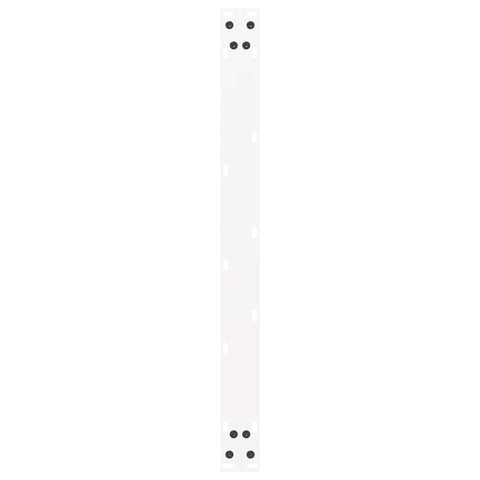 vidaXL Coffee Table Legs U-Shaped 2 pcs White 60x(42-43) cm Steel