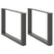 vidaXL Coffee Table Legs U-Shaped 2 pcs Anthracite 60x(42-43) cm Steel