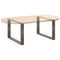 vidaXL Coffee Table Legs U-Shaped 2 pcs Natural Steel 60x(42-43) cm Steel