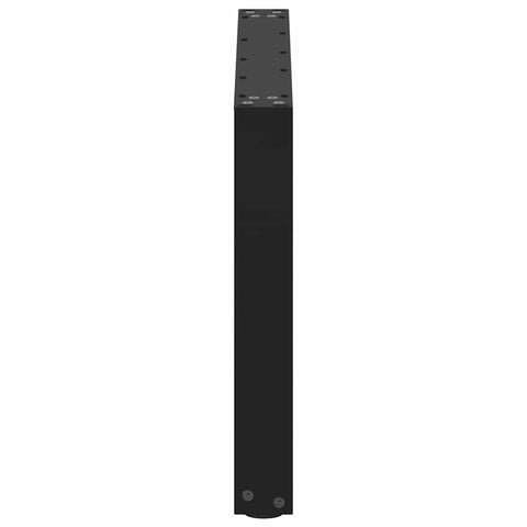 vidaXL Coffee Table Legs U-Shaped 2 pcs Black 70x(42-43) cm Steel