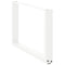 vidaXL Coffee Table Legs U-Shaped 2 pcs White 70x(42-43) cm Steel