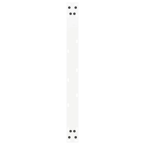 vidaXL Coffee Table Legs U-Shaped 2 pcs White 70x(42-43) cm Steel