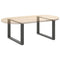 vidaXL Coffee Table Legs U-Shaped 2 pcs Anthracite 70x(42-43) cm Steel