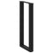 vidaXL Console Table Legs U-Shaped 2 pcs Black 28x(72-73) cm Steel