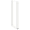 vidaXL Console Table Legs U-Shaped 2 pcs White 28x(72-73) cm Steel