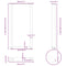 vidaXL Console Table Legs U-Shaped 2 pcs White 28x(72-73) cm Steel