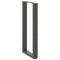 vidaXL Console Table Legs U-Shaped 2 pcs Anthracite 28x(72-73) cm Steel