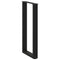 vidaXL Console Table Legs U-Shaped 2 pcs Black 38x(72-73) cm Steel