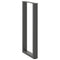 vidaXL Console Table Legs U-Shaped 2 pcs Anthracite 38x(72-73) cm Steel