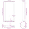 vidaXL Console Table Legs U-Shaped 2 pcs Anthracite 38x(72-73) cm Steel