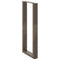 vidaXL Console Table Legs U-Shaped 2 pcs Natural Steel 38x(72-73) cm Steel