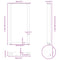 vidaXL Console Table Legs U-Shaped 2 pcs Natural Steel 38x(72-73) cm Steel