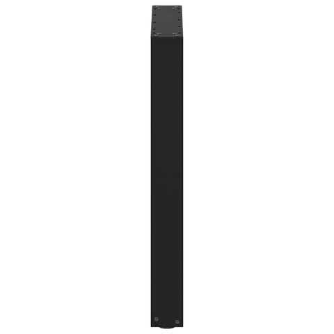 vidaXL Coffee Table Legs U-Shaped 2 pcs Black 60x(72-73) cm Steel