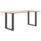 vidaXL Coffee Table Legs U-Shaped 2 pcs Anthracite 60x(72-73) cm Steel