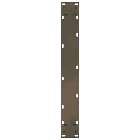 vidaXL Dining Table Legs U-Shaped 2 pcs Natural Steel 60x(72-73) cm Steel
