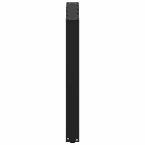 vidaXL Coffee Table Legs U-Shaped 2 pcs Black 80x(72-73) cm Steel