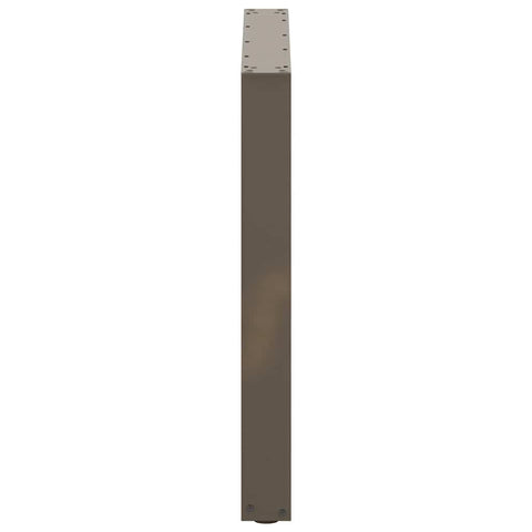 vidaXL Dining Table Legs U-Shaped 2 pcs Natural Steel 80x(72-73) cm Steel