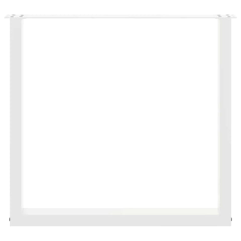 vidaXL Dining Table Legs U-Shaped 2 pcs White 90x(72-73) cm Steel