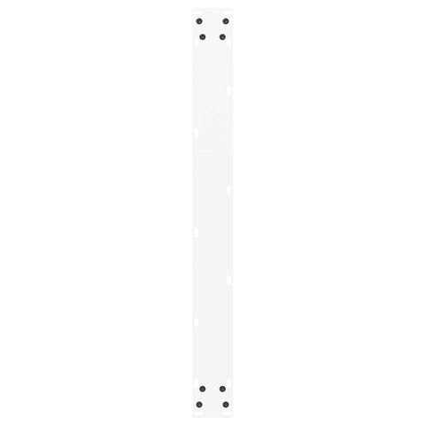 vidaXL Dining Table Legs U-Shaped 2 pcs White 90x(72-73) cm Steel