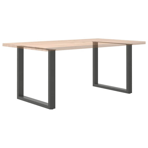 vidaXL Coffee Table Legs U-Shaped 2 pcs Anthracite 90x(72-73) cm Steel