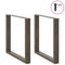 vidaXL Coffee Table Legs U-Shaped 2 pcs Natural Steel 90x(72-73) cm Steel