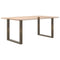 vidaXL Coffee Table Legs U-Shaped 2 pcs Natural Steel 90x(72-73) cm Steel