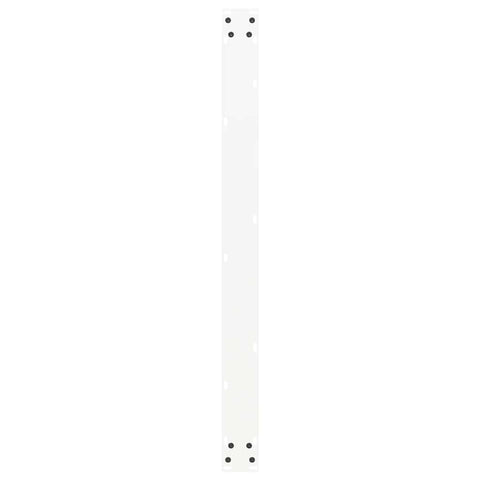 vidaXL Coffee Table Legs U-Shaped 2 pcs White 100x(72-73) cm Steel