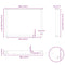 vidaXL Coffee Table Legs U-Shaped 2 pcs Natural Steel 100x(72-73) cm Steel