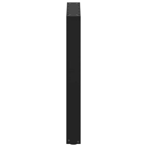 vidaXL Coffee Table Legs U-Shaped 3 pcs Black 70x(72-73) cm Steel