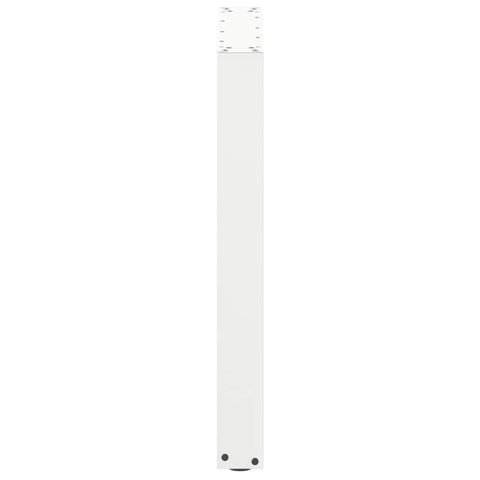 vidaXL Dining Table Legs U-Shaped 3 pcs White 70x(72-73) cm Steel