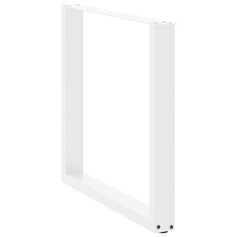 vidaXL Coffee Table Legs U-Shaped 3 pcs White 80x(72-73) cm Steel
