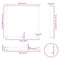 vidaXL Coffee Table Legs U-Shaped 3 pcs White 80x(72-73) cm Steel