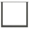 vidaXL Coffee Table Legs U-Shaped 3 pcs Anthracite 90x(72-73) cm Steel