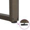 vidaXL Coffee Table Legs U-Shaped 3 pcs Natural Steel 90x(72-73) cm Steel