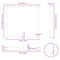 vidaXL Coffee Table Legs U-Shaped 3 pcs Natural Steel 90x(72-73) cm Steel