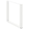 vidaXL Coffee Table Legs U-Shaped 2 pcs White 100x(72-73) cm Steel
