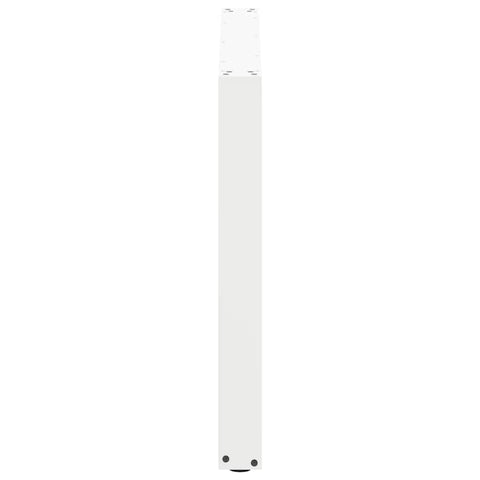 vidaXL Coffee Table Legs U-Shaped 2 pcs White 100x(72-73) cm Steel