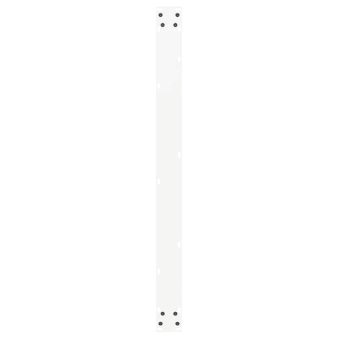 vidaXL Coffee Table Legs U-Shaped 2 pcs White 100x(72-73) cm Steel