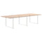 vidaXL Coffee Table Legs U-Shaped 2 pcs White 100x(72-73) cm Steel