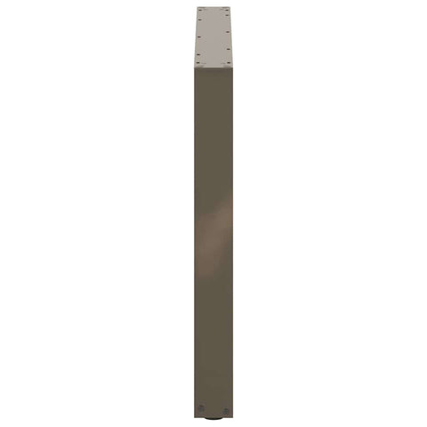 vidaXL Dining Table Legs U-Shaped 3 pcs Natural Steel 100x(72-73) cm Steel