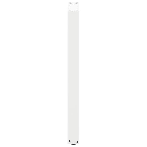 vidaXL Bar Table Legs U-Shaped 2 pcs White 40x(90-91) cm Steel