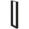 vidaXL Bar Table Legs U-Shaped 2 pcs Black 40x(100-101) cm Steel
