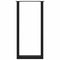 vidaXL Bar Table Legs U-Shaped 2 pcs Black 40x(100-101) cm Steel