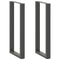 vidaXL Bar Table Legs U-Shaped 2 pcs Anthracite 50x(100-101) cm Steel