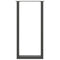 vidaXL Bar Table Legs U-Shaped 2 pcs Anthracite 50x(100-101) cm Steel