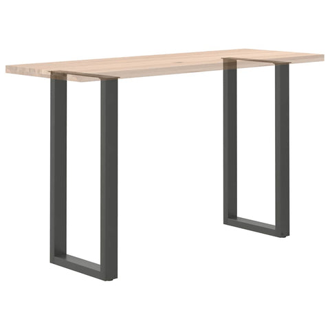 vidaXL Bar Table Legs U-Shaped 2 pcs Anthracite 50x(100-101) cm Steel