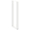 vidaXL Bar Table Legs U-Shaped 2 pcs White 50x(110-111) cm Steel