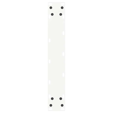 vidaXL Bar Table Legs U-Shaped 2 pcs White 50x(110-111) cm Steel