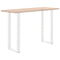 vidaXL Bar Table Legs U-Shaped 2 pcs White 50x(110-111) cm Steel