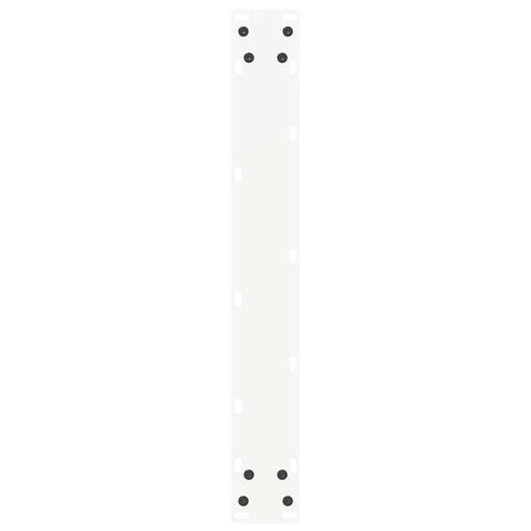vidaXL Bar Table Legs U-Shaped 2 pcs White 60x(110-111) cm Steel